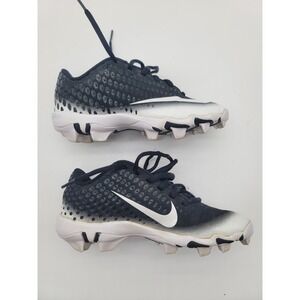 Nike Vapor Boys Cleats Black White Youth Soccer Football Lightweight Athletic 2Y